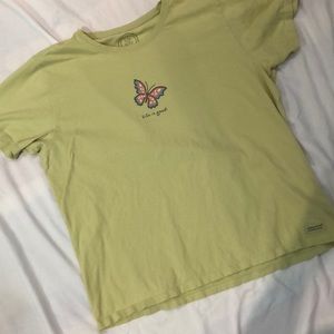 Green T Shirt With Butterfly | Poshmark